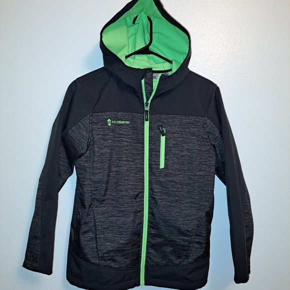 Free Country Wind & Water Resistant Soft Shell Hooded Jacket,Like New XL - Picture 1 of 10